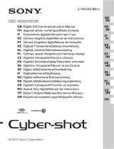 Sony Série Cyber Shot DSC-W330 Uživatelský manuál