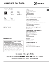 Indesit EDPA 745 A1 ECO (EU) Uživatelská příručka