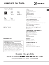 Indesit EDPA 745 A1 ECO (EU) Uživatelská příručka