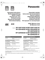 Panasonic RP-SDR08GE1A Návod k obsluze