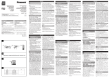 Panasonic RQT7746-1E Operativní instrukce