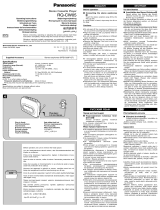 Panasonic RQCW05 Operativní instrukce