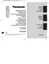 Panasonic RRUS380 Operativní instrukce