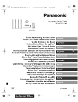 Panasonic SC-BTT880 Návod k obsluze