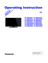 Panasonic TX49DSW354 Operativní instrukce