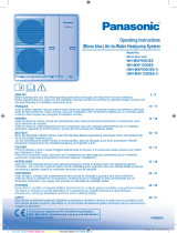 Panasonic WHMXF12D9E8 Operativní instrukce