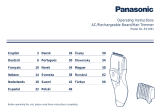 Panasonic ER2061 Operativní instrukce