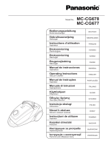 Panasonic MC-CG678 Operativní instrukce