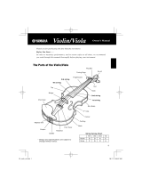 Yamaha Violin/Viola Uživatelský manuál