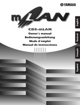 Yamaha CD8-mLAN Uživatelský manuál