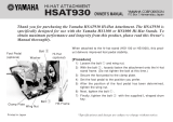 Yamaha HSAT930 Uživatelský manuál