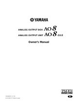 Yamaha AO8-DA8 Uživatelský manuál