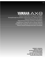 Yamaha AX-9 Uživatelský manuál