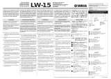 Yamaha lw-15 Uživatelský manuál