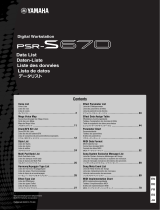 Yamaha PSR-S670 list