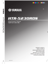 Yamaha HTR-5230RDS Uživatelský manuál