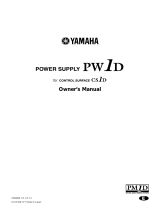 Yamaha PW1D Uživatelský manuál