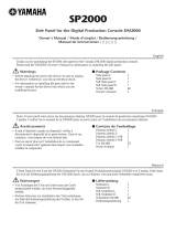 Yamaha SP2000 Uživatelský manuál