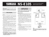 Yamaha NS-E105 Uživatelský manuál