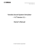 Yamaha Y-S3 Uživatelský manuál