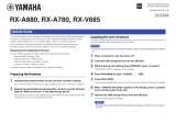 Yamaha RX-A880 Uživatelský manuál