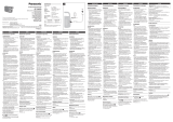 Panasonic RF2400DEG Operativní instrukce