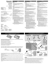 Panasonic RF-U160DEG Návod k obsluze