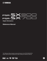 Yamaha PSR-SX900 Uživatelský manuál
