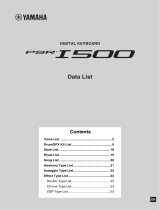 Yamaha PSR-I500 list