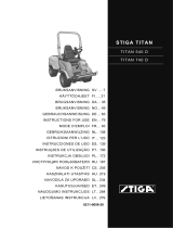 Stiga Titan 740D Operativní instrukce