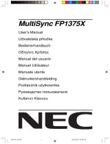 NEC MultiSync® FP1375X Návod k obsluze
