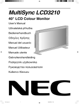 NEC MultiSync® LCD3210 Návod k obsluze