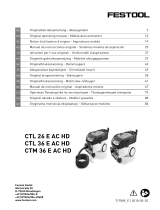 Festool CTM 36 E AC Operativní instrukce