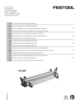 Festool VS 600 Operativní instrukce