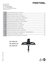 Festool MX 1000/2 E EF HS3R Operativní instrukce