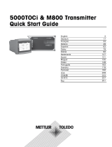 Mettler Toledo 5000TOCi Sensor Operativní instrukce