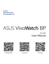 Asus VivoWatch BP v4 Operativní instrukce