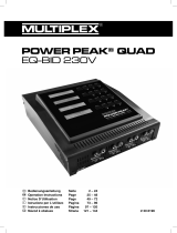 MULTIPLEX POWER PEAK QUAD EQ-BID 230V Návod k obsluze