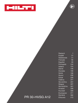 Hilti PR 30-HVSG A12 Operativní instrukce