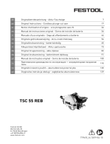 Festool TSC 55 Li 5,2 REBI-Plus-SCA Operativní instrukce
