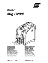 ESAB Caddy Mig C200i Uživatelský manuál