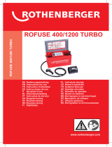 Rothenberger Electro-fusion welding unit ROFUSE TURBO 1200 Uživatelský manuál