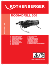 Rothenberger RODIADRILL 500 Uživatelský manuál