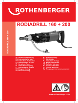 Rothenberger RODIADRILL 200 Uživatelský manuál