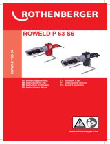Rothenberger Socket welding device ROWELD P 63 S-6 Sword Uživatelský manuál