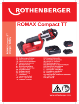 Rothenberger Press machine ROMAX Compact Twin Turbo press jaw set Uživatelský manuál