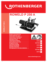 Rothenberger ROWELD P 250A Kunststoffrohr-Schweißmaschine Uživatelský manuál