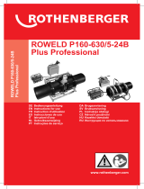 Rothenberger Hydraulic butt welding machine P 355B Uživatelský manuál