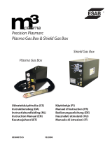 ESAB M3® Plasma Precision Plasmarc Plasma Gas Box & Shield Gas Box Uživatelský manuál