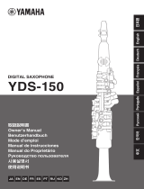 Yamaha YDS-150 Digital Saxophone Uživatelský manuál